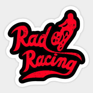 Rad Racing Distressed Sticker